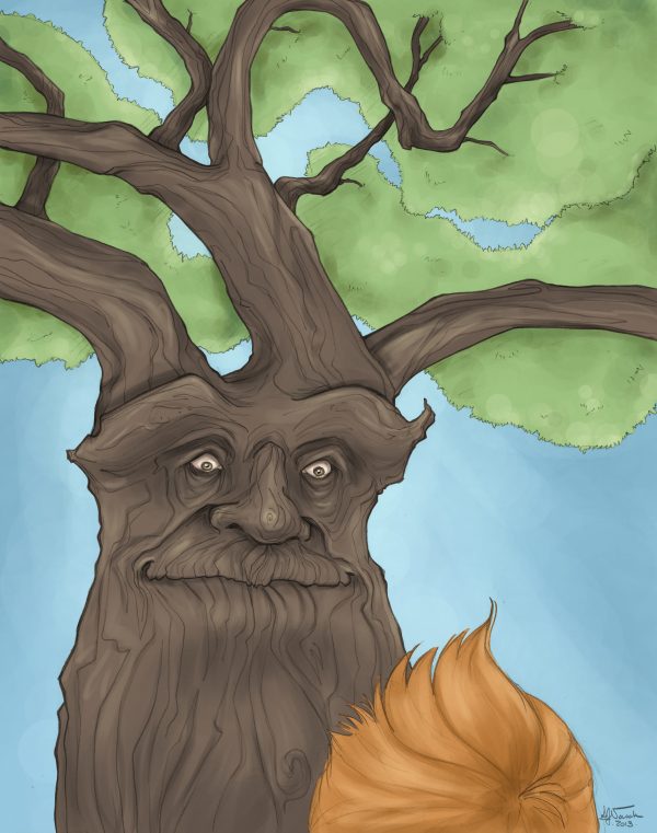 A Tree & His Boy by artist Samantha Nowak The Treebook Project
